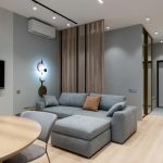 Interior of modern apartment living room