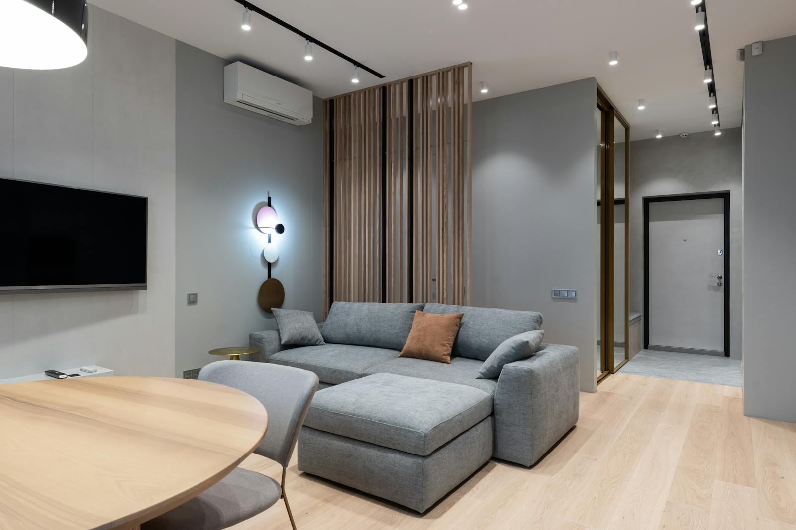 Interior of modern apartment living room